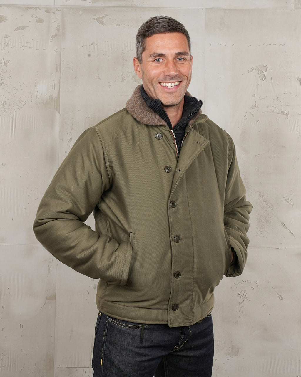 1943 N1 Deck Jacket Bangor Green