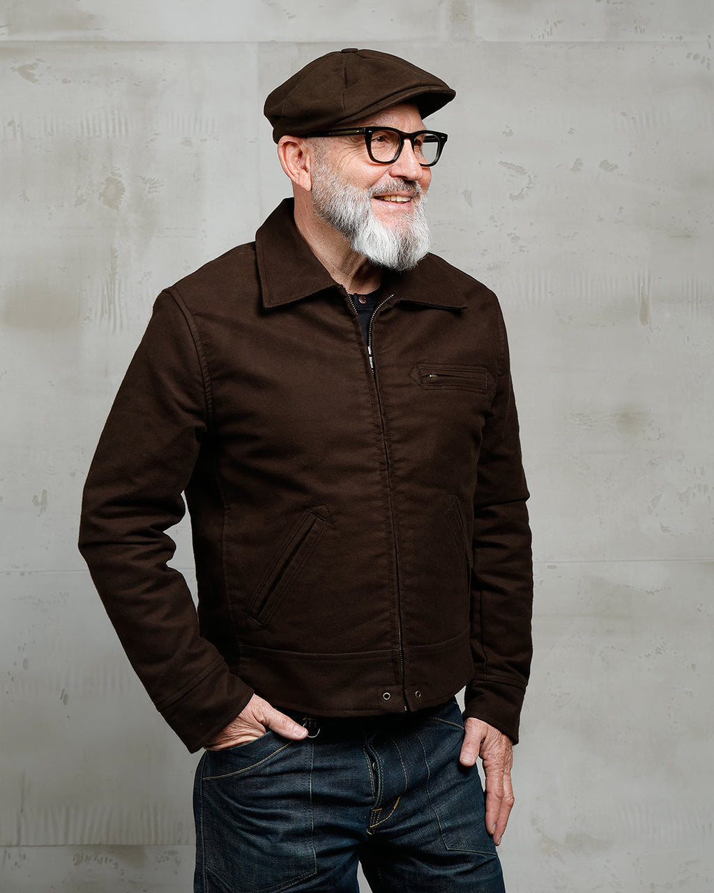 1932 Roadster Jacket Moleskin Soil Brown