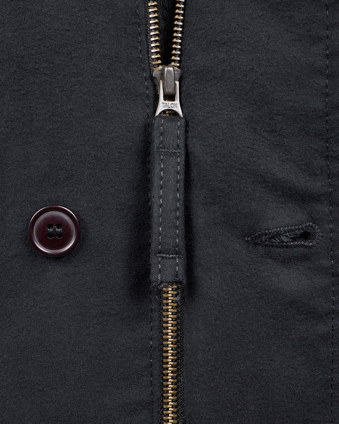 1943 N1 Deck Jacket Moleskin Sulphur Black