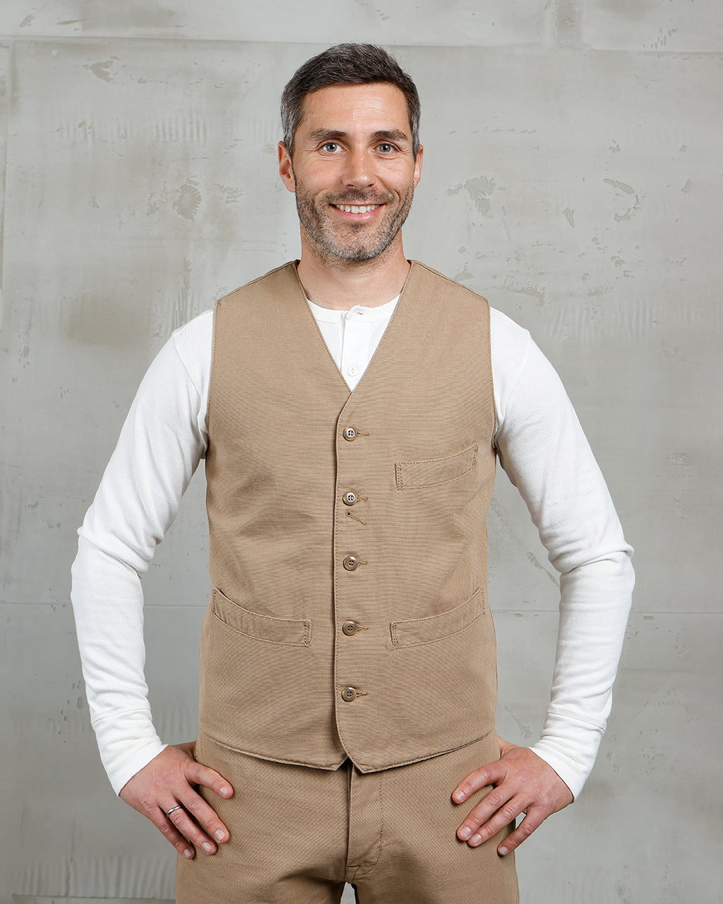 1908 Hazienda Vest Panama Beige