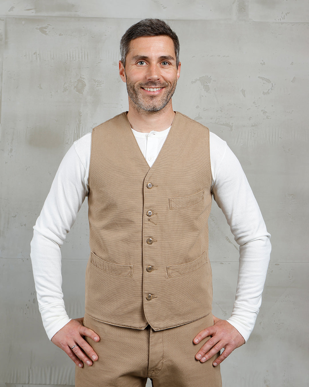 1908 Hazienda Vest Panama Beige