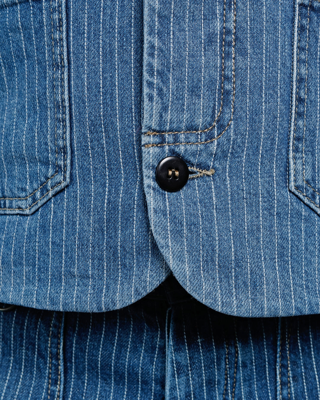 1948 Crafter Vest Blue Wabash Rinsed