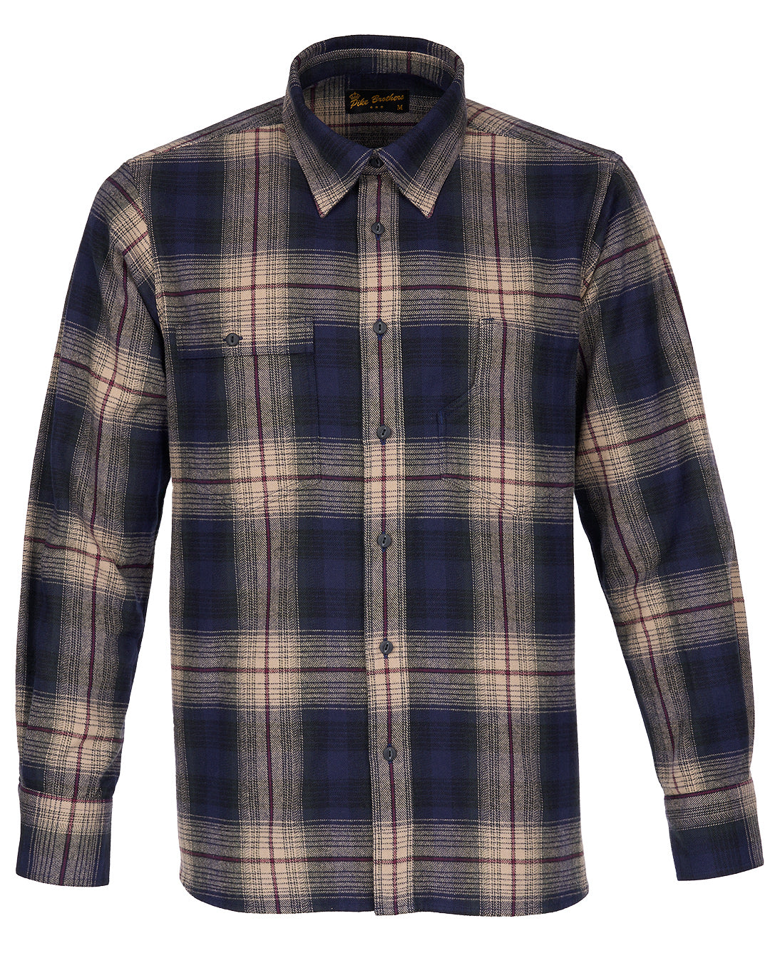 1937 Roamer Checkered Shirt Blue Beige