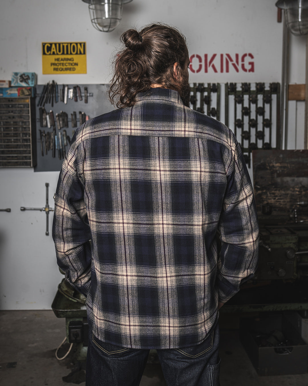 1937 Roamer Checkered Shirt Blue Beige