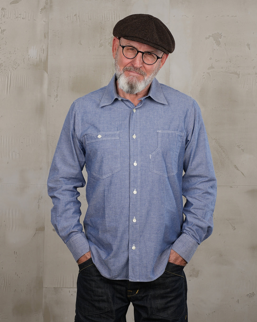 1937 Roamer Shirt Chambrey Blue