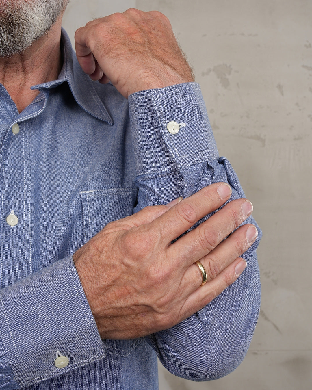 1937 Roamer Shirt Chambrey Blue
