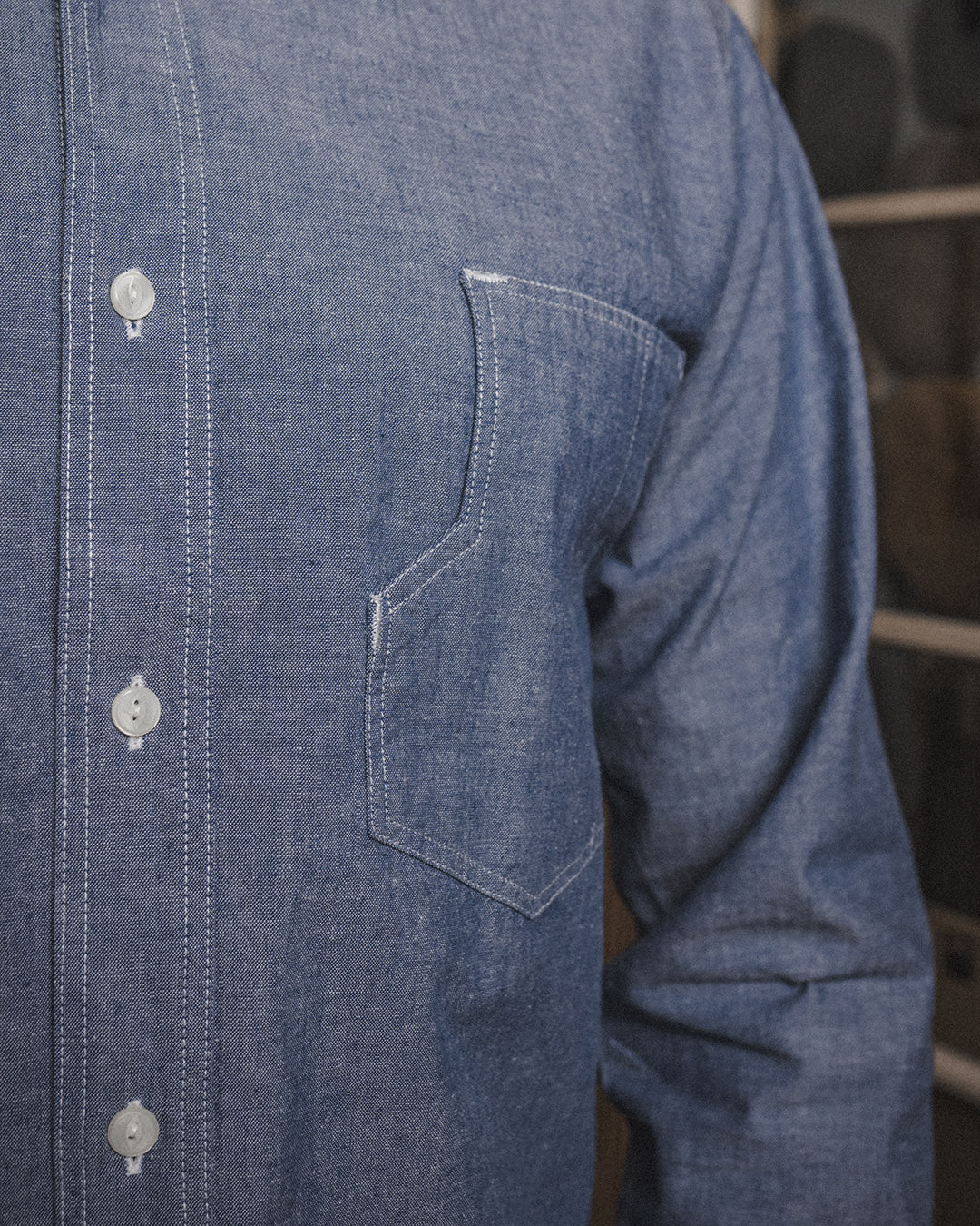 1937 Roamer Shirt Chambrey Blue