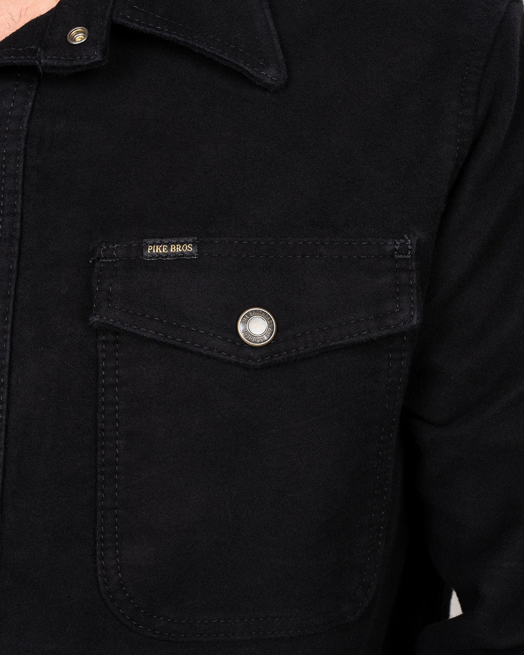 1943 CPO Moleskin Sulphur Shirt Black