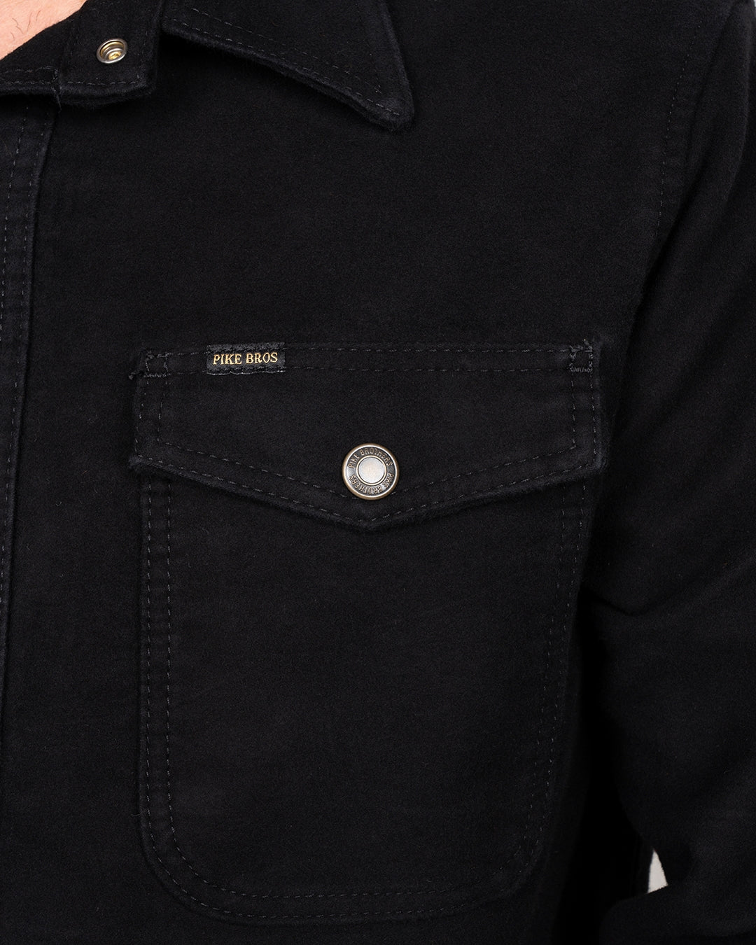 1943 CPO Moleskin Sulphur Shirt Black