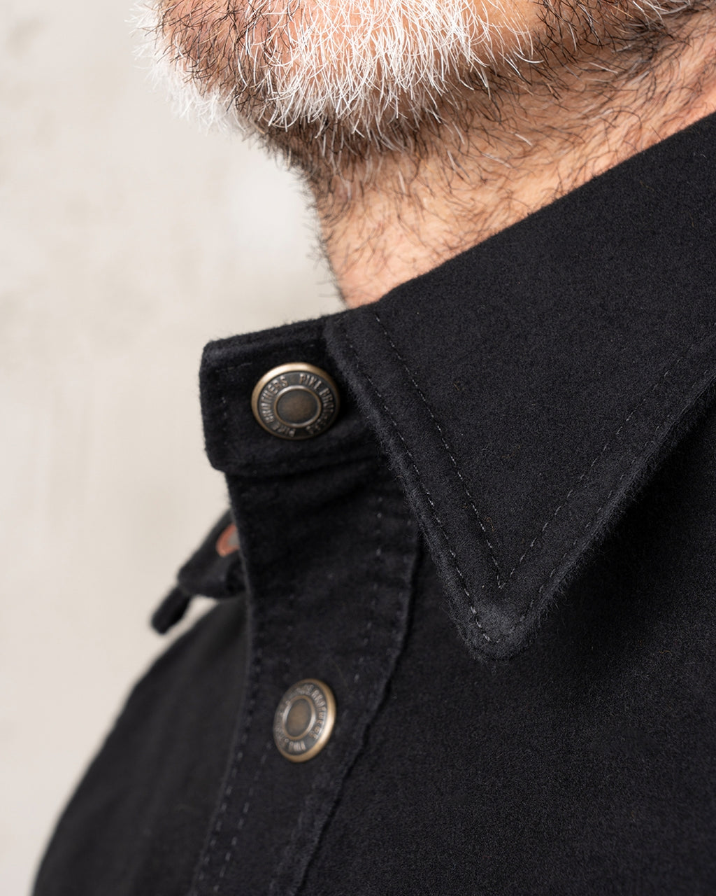 1943 CPO Moleskin Sulphur Shirt Black