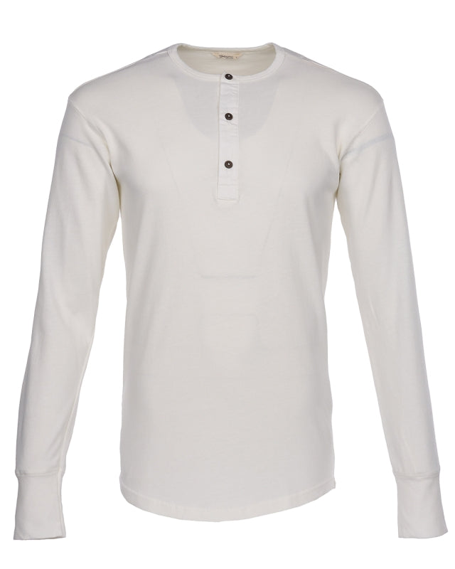 1927 Henley Shirt Long Sleeve Ecru