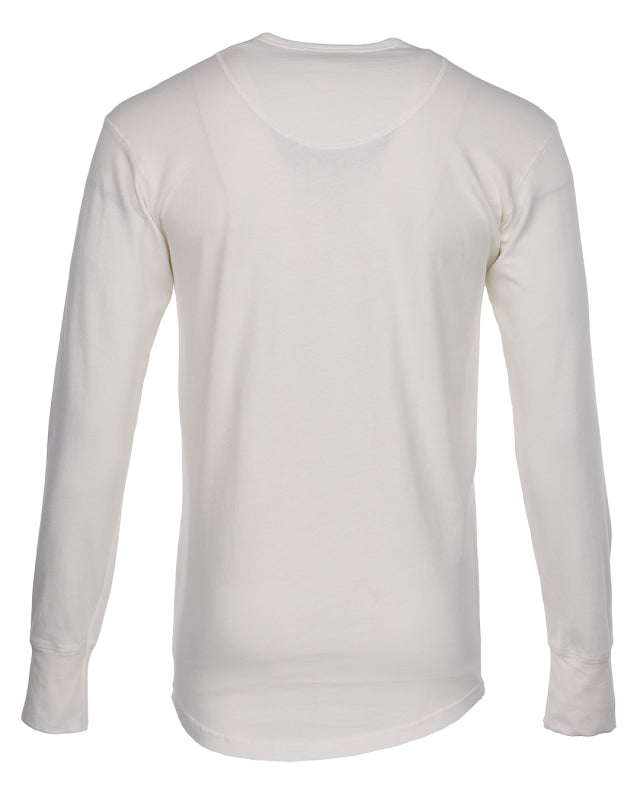 1927 Henley Shirt Long Sleeve Ecru