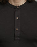 1927 Henley Shirt Long Sleeve Coffee