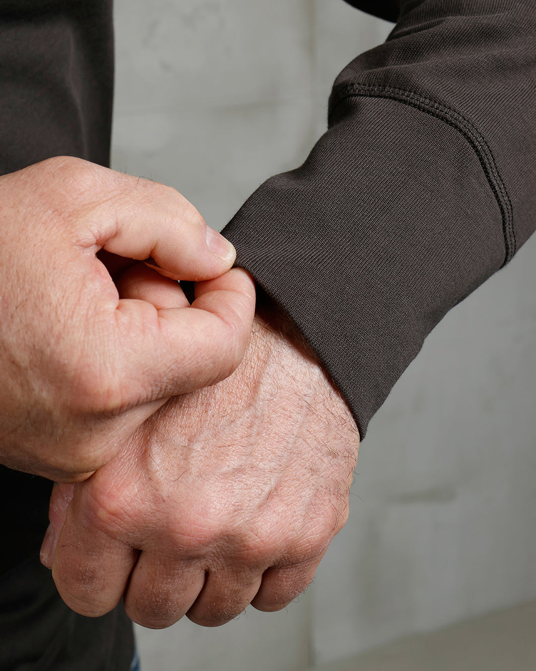 1927 Henley Shirt Long Sleeve Coffee