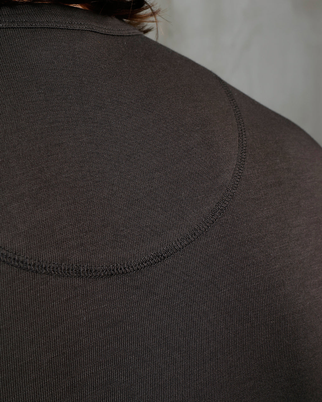 1927 Henley Shirt Long Sleeve Coffee