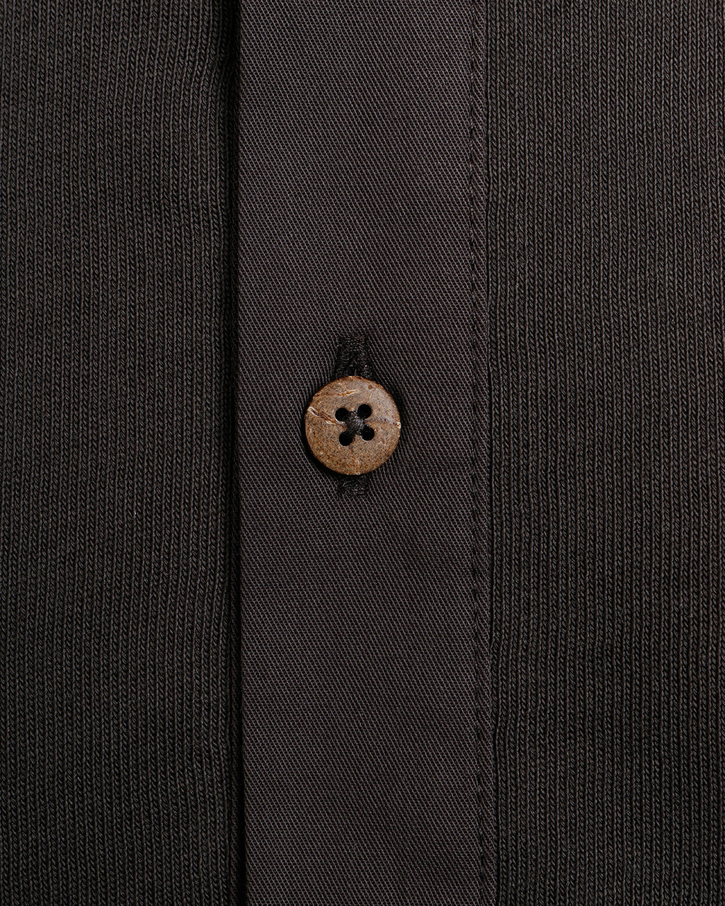 1927 Henley Shirt Long Sleeve Coffee