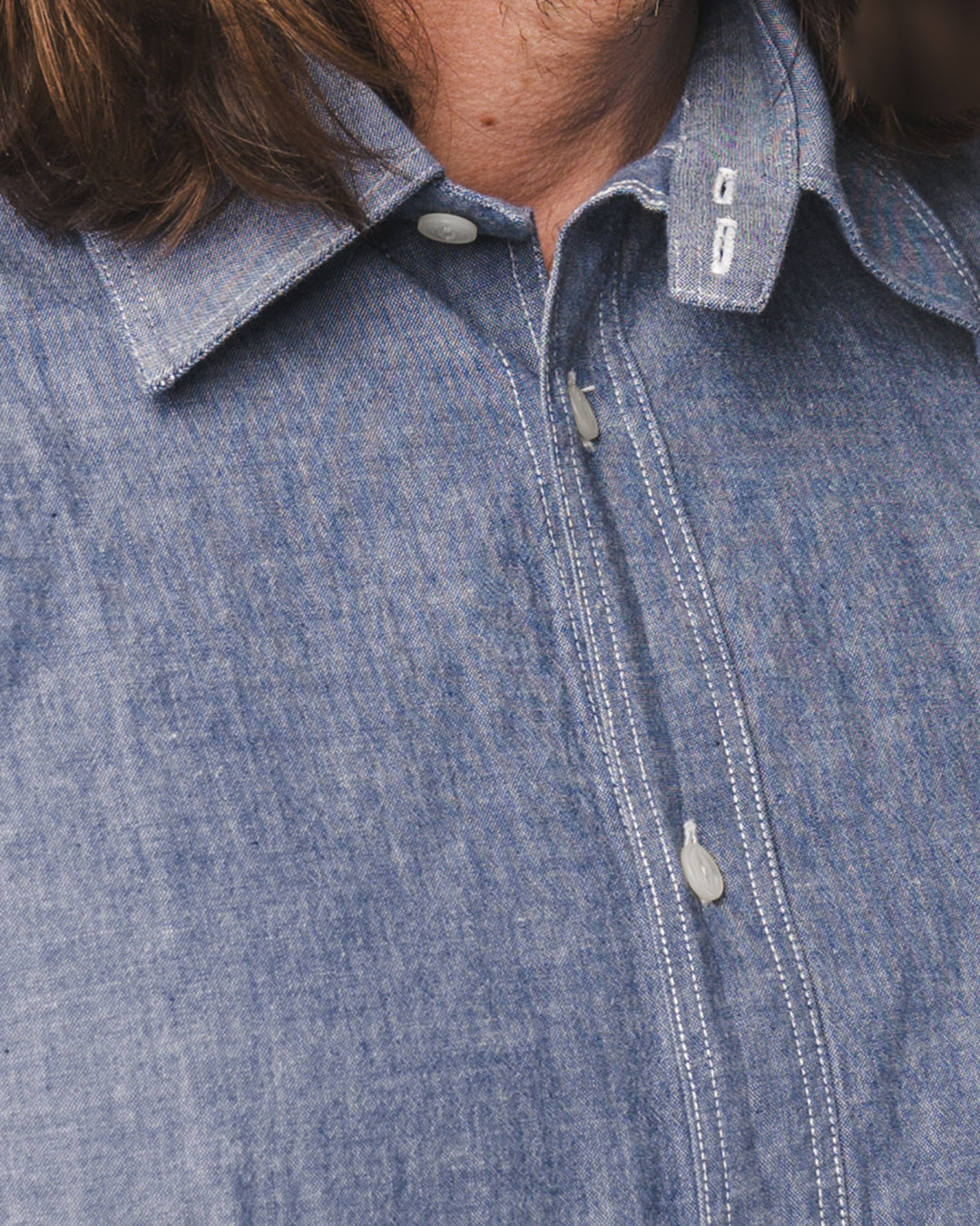 1937 Roamer Shirt Chambrey Blue Short Sleeve