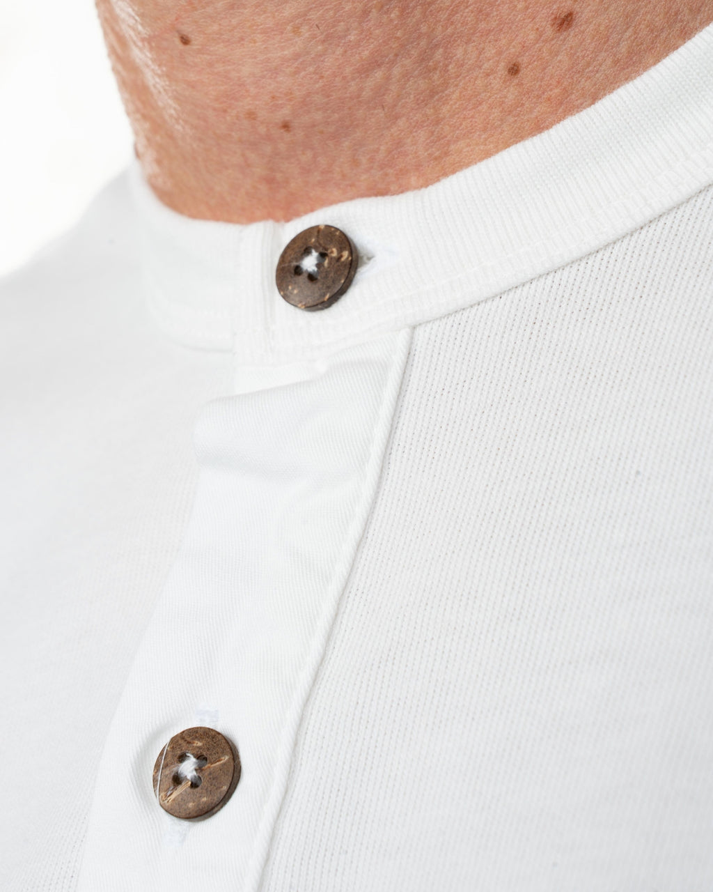 1927 Henley Shirt Short Sleeve Ecru