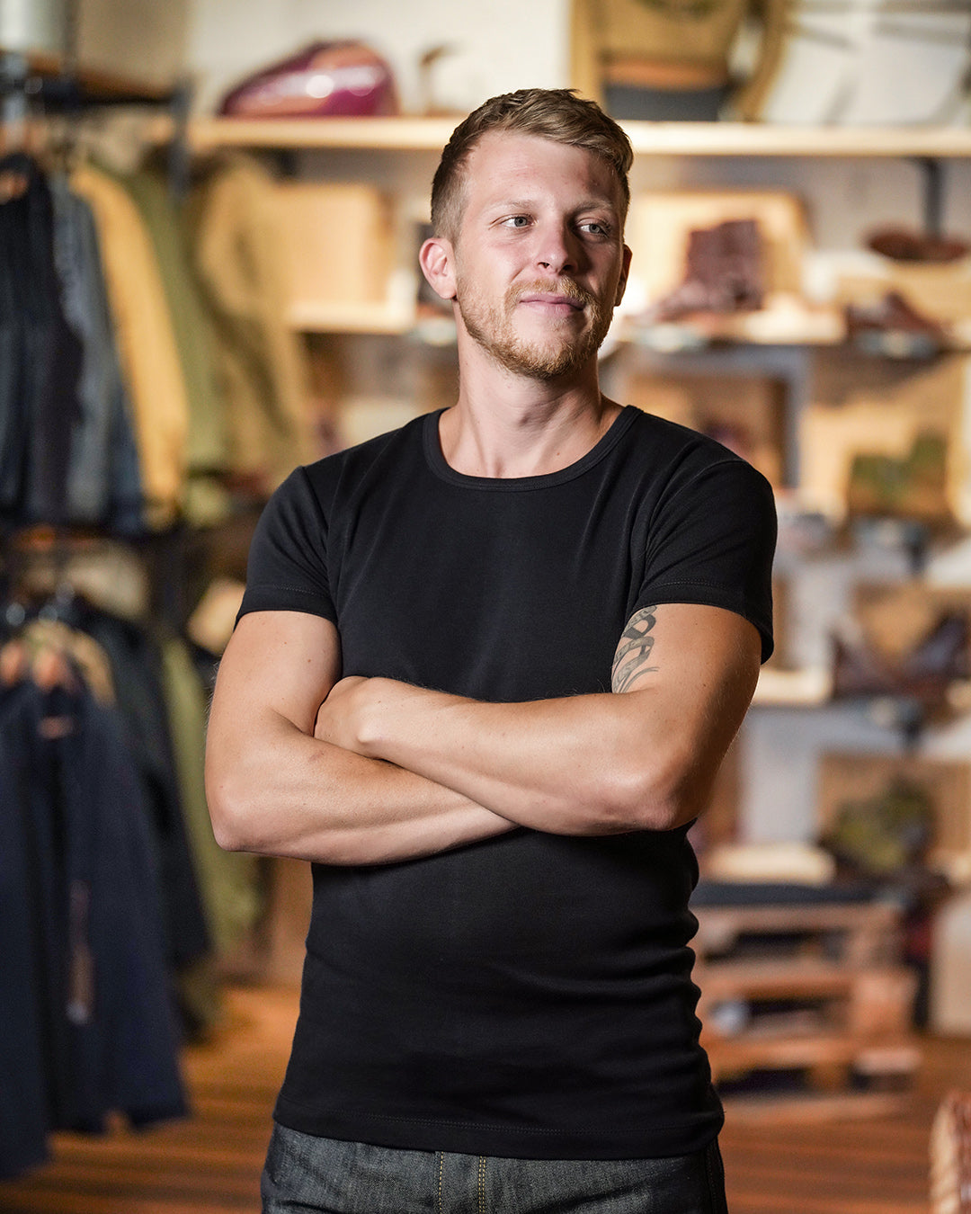1947 Round Neck T-Shirt Black
