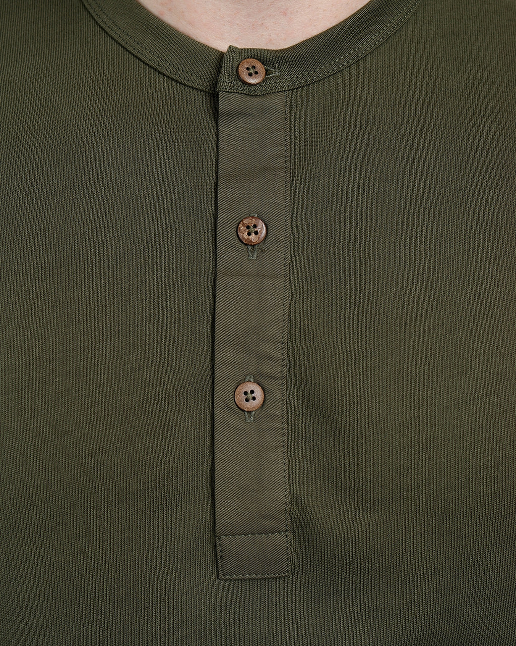 1927 Henley Shirt Short Sleeve Mojave Green