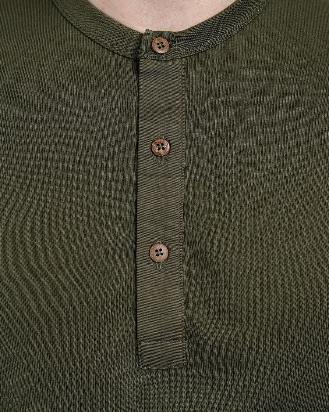 1927 Henley Shirt Short Sleeve Mojave Green