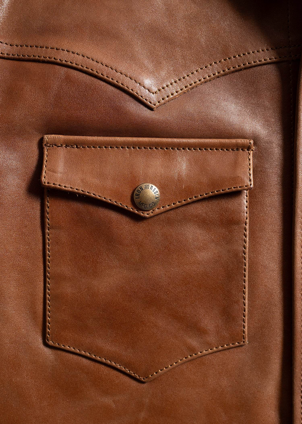 Fence Horse Hide Shirt Cognac