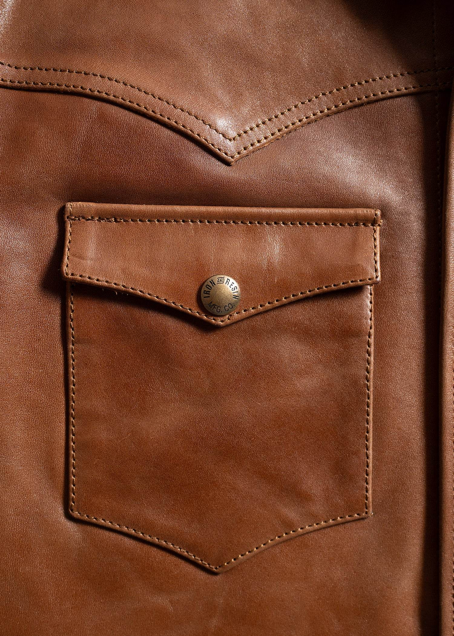 a*s様 ☆フラットヘッド☆ F-HLS001 HORSE HIDE SHIRT Fence Horse Hide Shirt Cognac – Kings&Queens