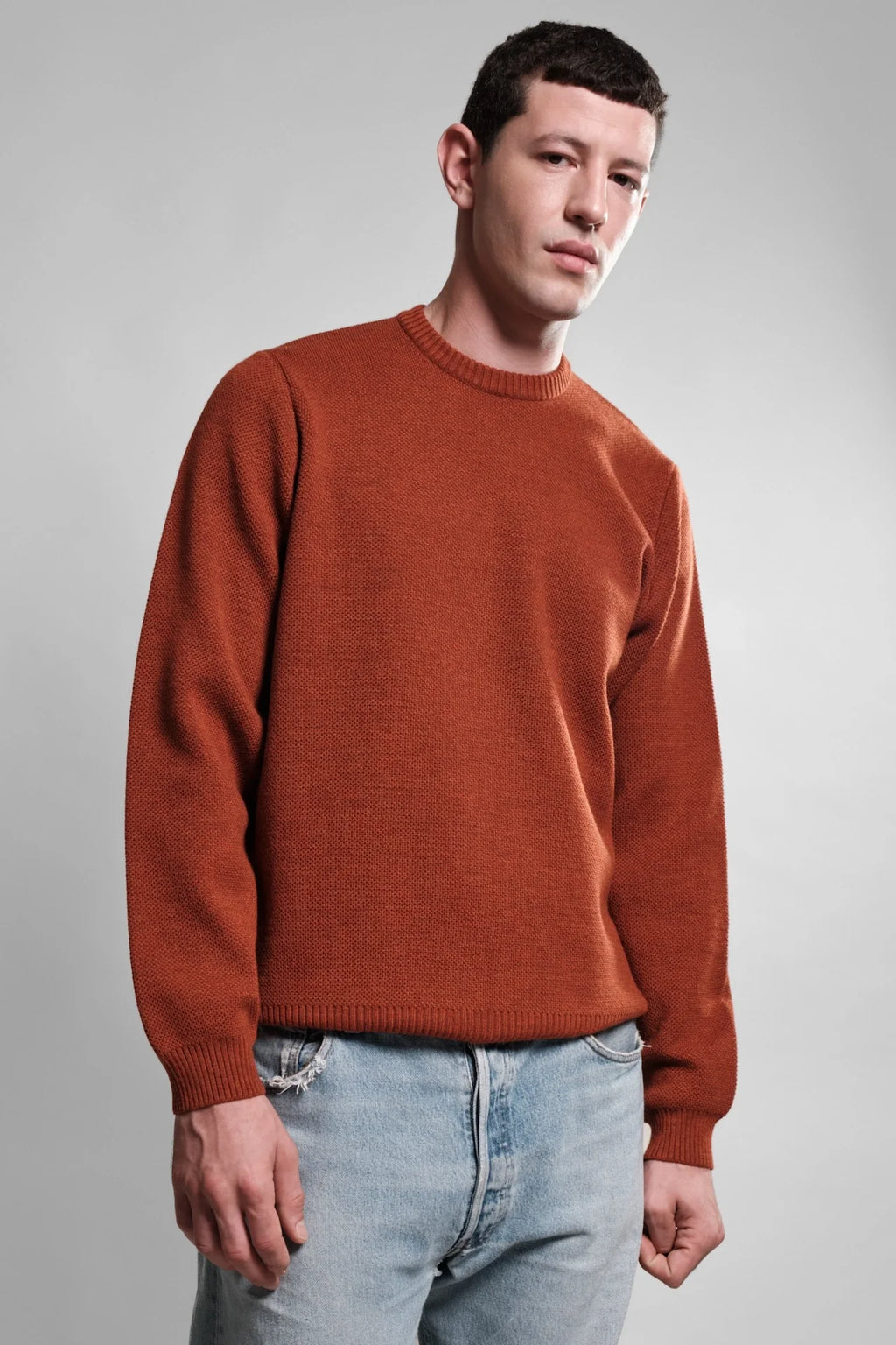 Youri Round Neck Sweater Orange
