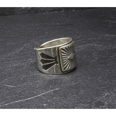 925 Silver "Concho" Ring