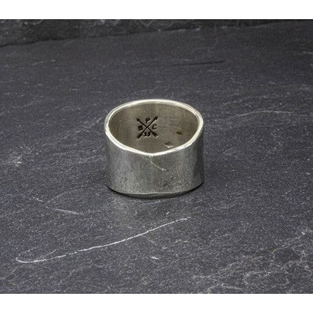 925 Silver "Concho" Ring