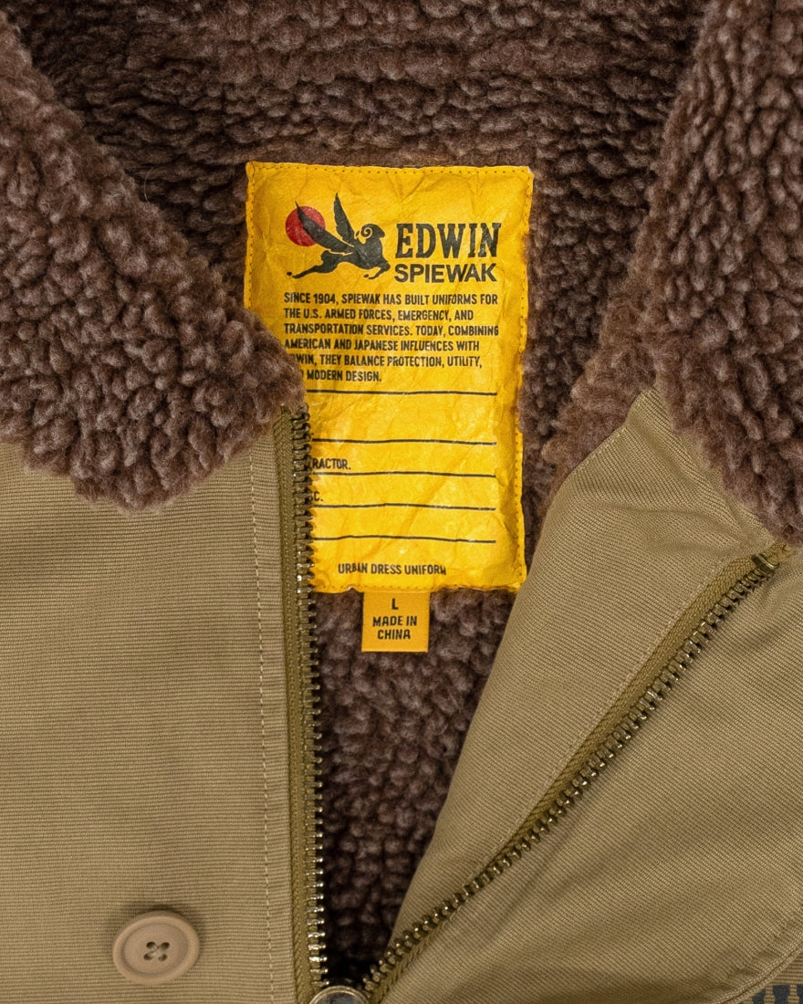 Deck Jacket Khaki Stone Washed