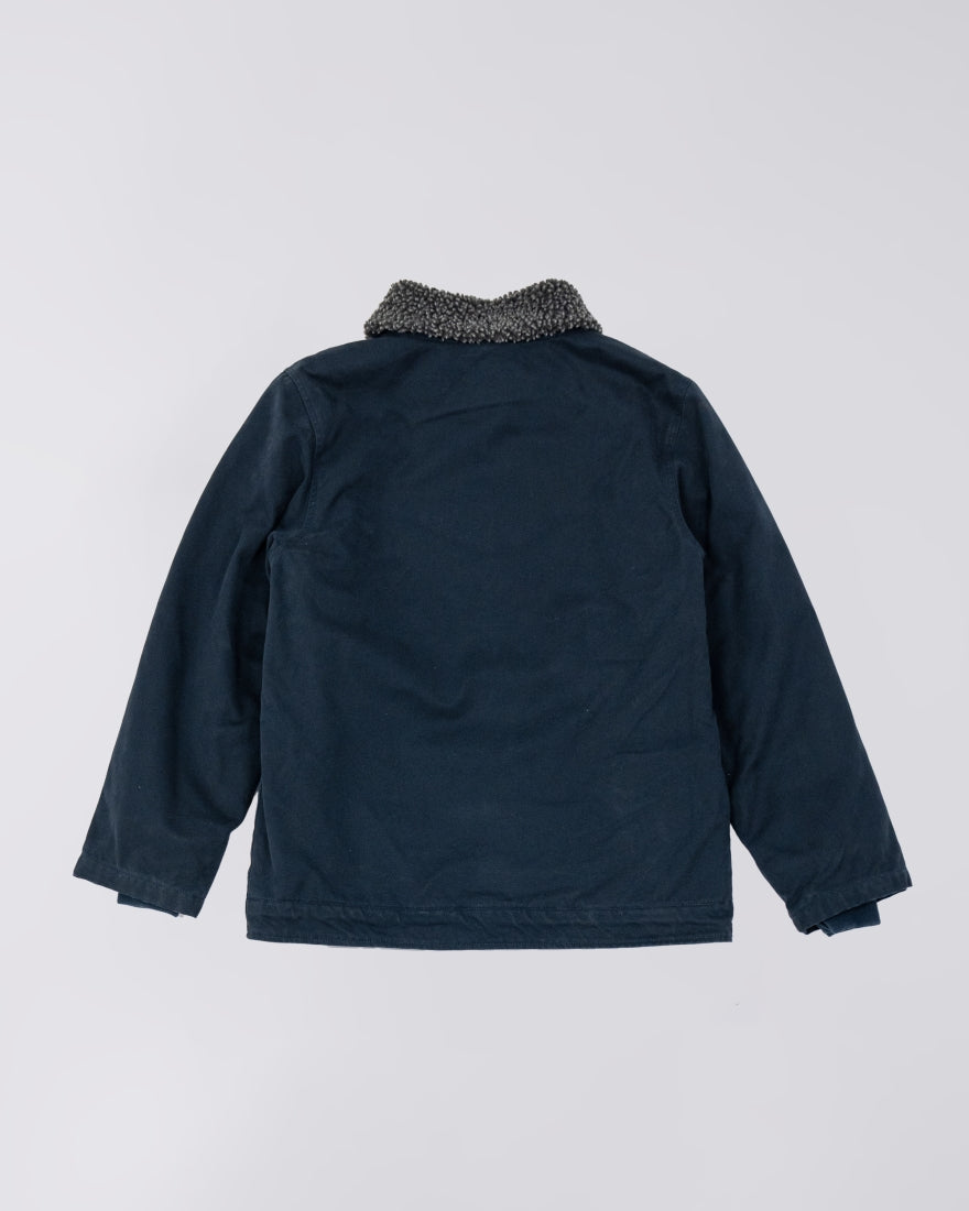Deck Jacket Navy Stone Washed